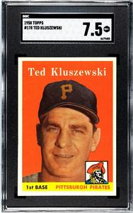 Ted Kluszewski 1958 Topps Baseball Card #178- SGC Graded 7.5 NM Cheap Fake