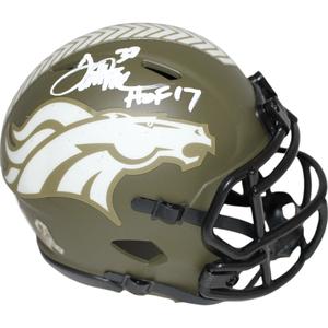 Terrell Davis Autographed Denver Broncos 22 STS Mini Helmet HOF Beckett 46973 Clearance Sast