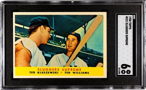 Ted Williams 1958 Topps Sluggers Supreme Card #321- SGC Graded 6 EX-NM- Centered Clearance Exclusive