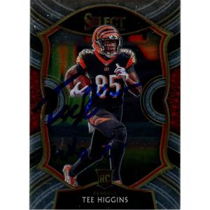 Tee Higgins Autographed Panini Select 60 Who Dey Trading Card Beckett 48912 Cheap Sale How Much