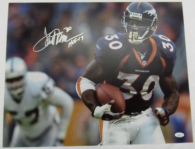 Terrell Davis Signed 16x20 Photo w/ HOF Insc JSA COA Sale Cheap Online