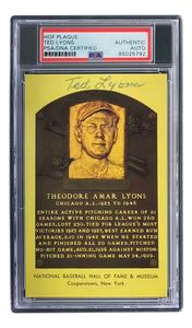 Ted Lyons Signed 4x6 Chicago White Sox HOF Plaque Card PSA/DNA 85025792 Discount Fashion Style