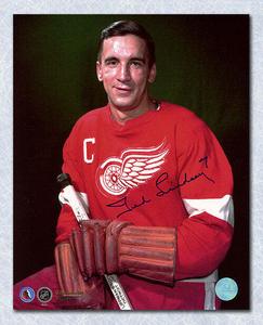 Ted Lindsay Detroit Red Wings Autographed Captain 8x10 Photo Newest Online