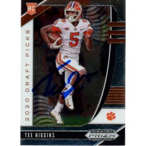 Tee Higgins Autographed 2020 Panini Prizm Draft 107 Trading Card Beckett 48902 2025 Cheap Pice