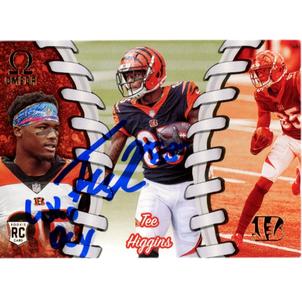 Tee Higgins Autographed Panini Omega O-20 Who Dey Trading Card Beckett 48924 2025 Cheap Online