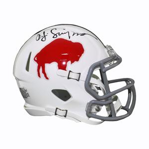 OJ Simpson Signed Buffalo Bills Throwback Mini Speed Football Helmet (JSA) Clearance Get Authentic