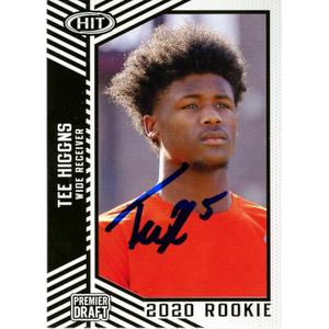 Tee Higgins Autographed Sage Premier Draft Card 67 Trading Card Beckett 48930 Cheap Sale Low Pice