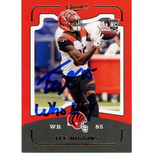 Tee Higgins Autographed Panini Classics Who Dey Trading Card Beckett 48938 Cheap Get To Buy