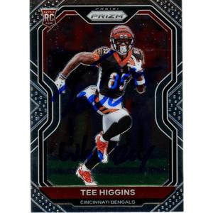Tee Higgins Autographed Panini Prizm no. 308 Who Dey Trading Card Beckett 48925 Cheap Best