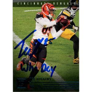 Tee Higgins Autographed Panini PA-19 Who Dey Trading Card Beckett 48910 Outlet Affordable