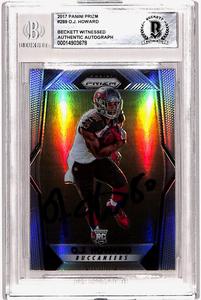 OJ Howard Autographed 2017 Panini Prizm #289 Rookie Card Beckett Slab 40754 Clearance How Much