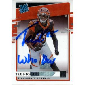 Tee Higgins Autographed Rated Rookie Who Dey Trading Card Beckett 48937 Sale 2025 Unisex
