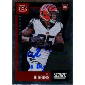 Tee Higgins Autographed Panini Score 450 Who Dey Trading Card Beckett 48931 Cheap New Arrival