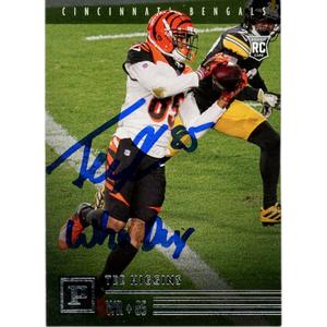 Tee Higgins Autographed Panini PA-19 Who Dey Trading Card Beckett 48911 Reliable