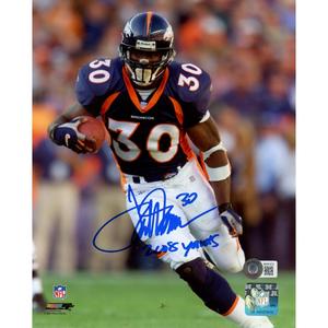 Terrell Davis Autographed/Signed Denver Broncos 8x10 Photo Beckett 47684 Footlocker Pictures Cheap Online