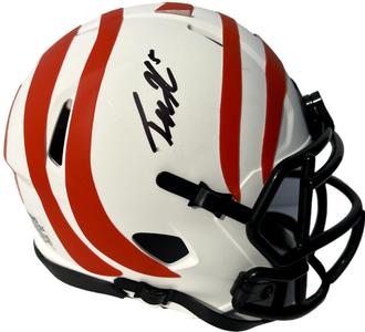TEE HIGGINS SIGNED AUTOGRAPH CINCINNATI BENGALS FOOTBALL MINI HELMET NFL JSA Buy Cheap Tumblr