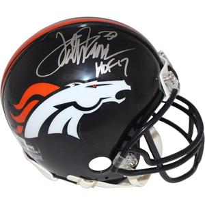 Terrell Davis Signed Denver Broncos VSR4 HOF Mini Helmet Beckett 42238 Top Quality For Sale