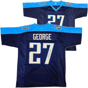 TENNESSEE TITANS EDDIE GEORGE AUTOGRAPHED BLUE JERSEY BECKETT BAS WITNESS 234537 Buy Cheap Popular