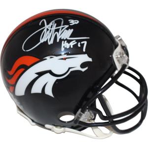 Terrell Davis Signed Denver Broncos VSR4 HOF Mini Helmet Beckett 42228 Discount Great Deals
