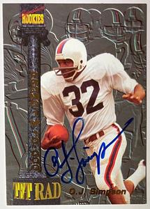 OJ/O.J. Simpson signed 1994 Signature Rookie TETRAD On Card Auto #T6- /2500 Reliable Sale Online