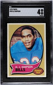 OJ/O.J. Simpson 1970 Topps Rookie Card (RC) #90- SGC Graded 4 VG-EX (Bills/HOF) Visit New Cheap Pice