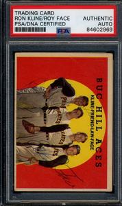Ron Kline Elroy Face PSA DNA Coa Signed 1959 Topps Autograph Clearance 2025