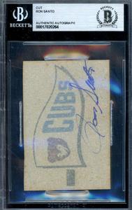 Ron Santo Beckett BAS Signed Topps Cubs Transfer Autograph Outlet Discount Sale