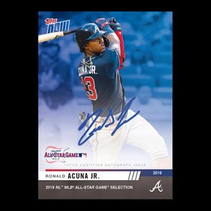 RONALD ACUNA SIGNED TOPPS NOW CARD #NL-3A 2019 NL MLB ALL STAR GAME SELECTION Cheap Sale Now
