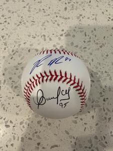 Ron Marinaccio and Oswaldo Cabrera dual signed baseball Buy Cheap With Credit Card