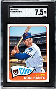 Ron Santo 1965 Topps Baseball Card #110- SGC Graded 7.5 NM  (Chicago Cubs/HOF) Cheap Sale Choice
