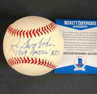 Ron Swoboda "1969 Amazin' Mets" inscription signed NL Baseball BAS COA Beckett Outlet 2025 Unisex