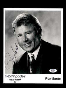 Ron Santo PSA DNA Coa Signed 8x10 Photo Autograph 4 Free Shipping Sale Online