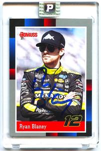 Ryan Blaney NASCAR Cup Series Driver Signed 2021 Donruss #197 Retro Silver (PA Encapsulated)- Cheap Sale Popular