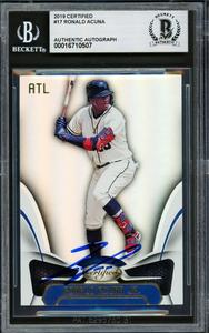 Ronald Acuna Jr. Autographed 2019 Panini Certified Card Braves Beckett #16710507 Sale Clearance