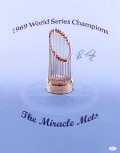 RON TAYLOR SIGNED 1969 WORLD SERIES CHAMPIONS MIRACLE METS NY 16x20 TROPHY PHOTO Outlet Find Great