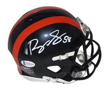 Roquan Smith Autographed Chicago Bears 1936 Tribute Mini Helmet BAS 25842 Recommend Online