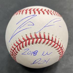 Ronald Acuna Jr. Braves Signed INS 2018 NL ROY Baseball Mint Autograph JSA COA Footlocker Cheap Online