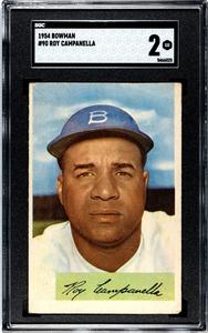 Roy Campanella 1954 Bowman Baseball Card #90- SGC Graded 2 Good Cheapest Cheap Online