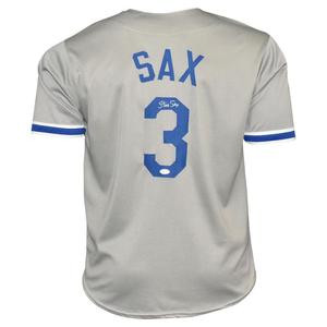 Steve Sax Signed Los Angeles Grey Baseball Jersey (JSA) Outlet Factory Outlet