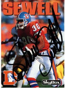 Steve Sewell Autographed 1992 Skybox #23 Trading Card Beckett 44812 Cost Online