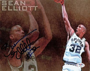 Sean Elliott signed 8x10 photo PSA/DNA San Antonio Spurs Autographed Purchase Cheap Pice