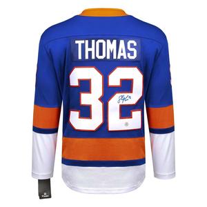 Steve Thomas Autographed New York Islanders Blue Fanatics Jersey Discount 2025 New