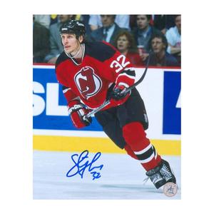 Steve Thomas Autographed New Jersey Devils Game Action 8x10 Photo Reliable For Sale
