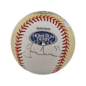 Justin Morneau Minnesota Twins Autographed Signed 2008 HR Derby Ball (JSA) Sale Discount