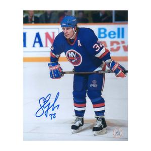 Steve Thomas Autographed New York Islanders Game Action 8x10 Photo Clearance Manchester Great Sale