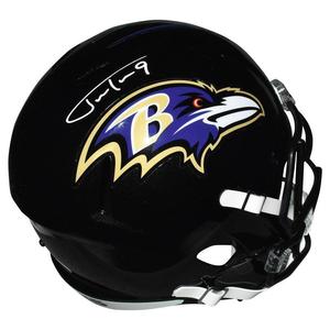 Justin Tucker Signed Baltimore Ravens Speed Full-Size Replica Football Helmet (B Free Shipping For Cheap