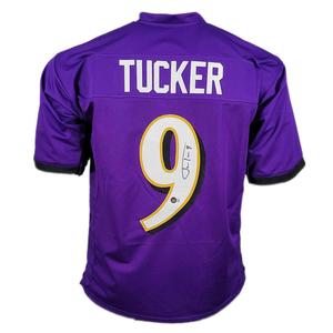 Justin Tucker Signed Pro-Edition Purple Football Jersey (Beckett) Shop Offer Cheap Online