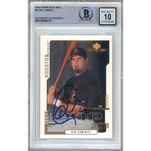 Ken Caminiti Houston Astros Signed 2000 Upper Deck MVP Card BGS Auto 10 Graded Slab Pick A Best For Sale
