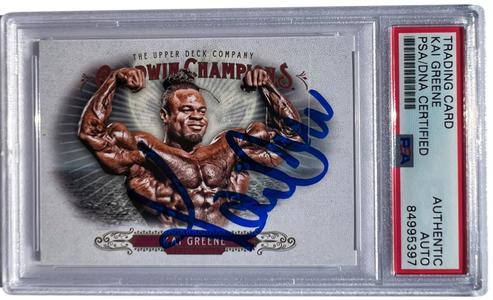 KAI GREENE SIGNED 2018 UPPER DECK GOODWIN CHAMPIONS #67 BODYBUILDING PSA/DNA Buy Cheap Big Sale