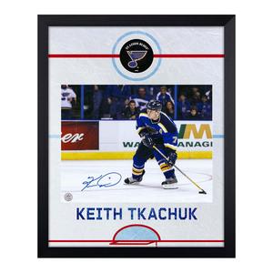 Keith Tkachuk Signed St Louis Blues Graphic Rink 19x23 Frame 2025 Cheap Pice